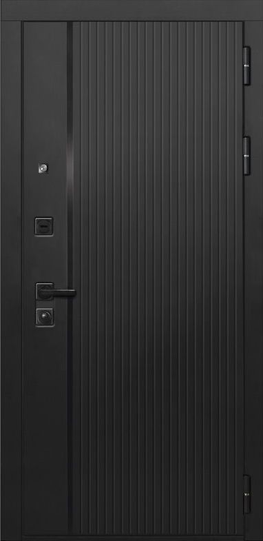 Входная дверь ДвериПРО L-45 ФЛ-677 (10мм, белый матовый) DPRO195441 внешняя сторона