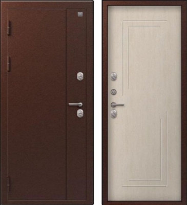 Дверь Термо-100 Антик Медь - Седой дуб