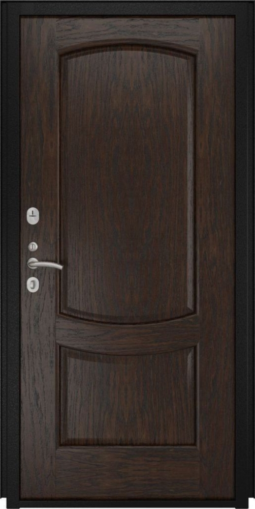 Входная дверь ДвериПРО L Термо Лаура-2 (16мм, мореный дуб) DPRO195999 внутренняя сторона