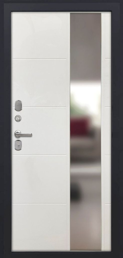 Входная дверь ДвериПРО Модель L-49 ФЛЗ-649 капучино (зеркало) DPRO196798 внутренняя сторона